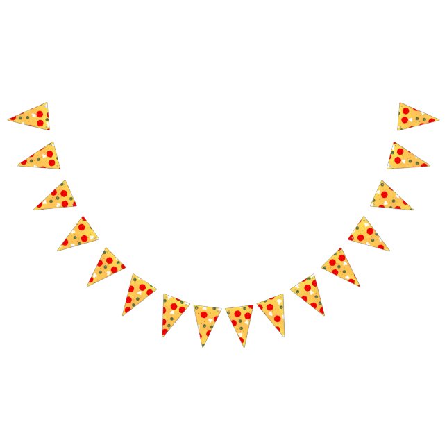 Rolig rolig pizzafest barnkalas vimplar (Alla)