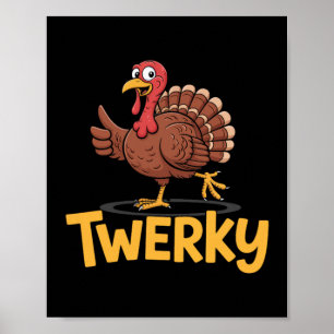 Rolig rolig Thanksgiving Dansar Turkiet Skämt Poster