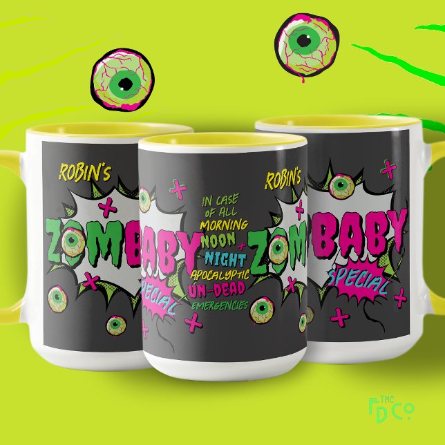 Rolig Rolig ‘ZomBaby’ Special Popkonst  Mugg (Skapare uppladdad)