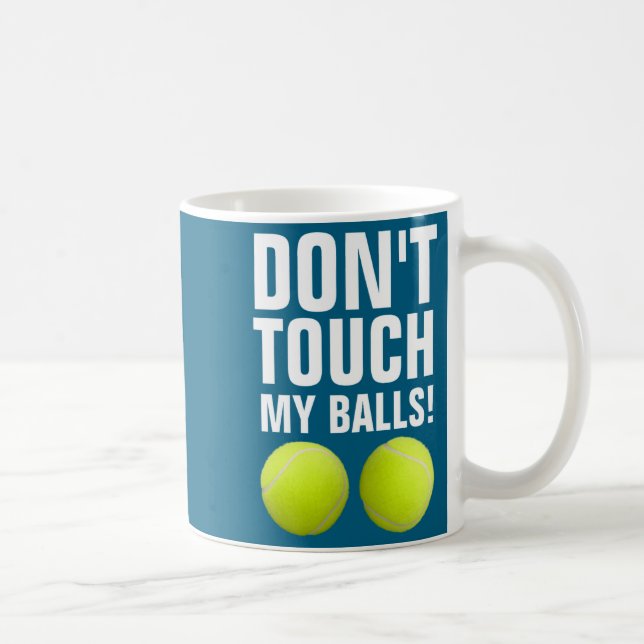 Rolig Rör Inte Min Pandemitennis  Kaffemugg (Höger)