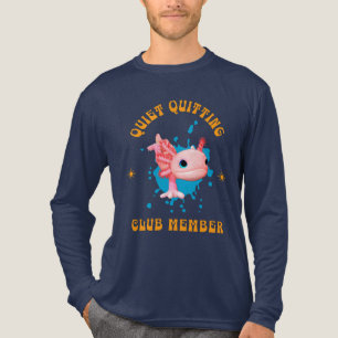 Rolig Rosa Axolotl Tyst Avhopp Klubbmedlem  T Shirt