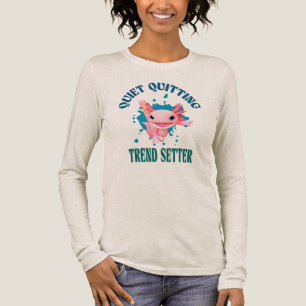 Rolig Rosa Axolotl Tyst Avhoppstrend Setter T Shirt