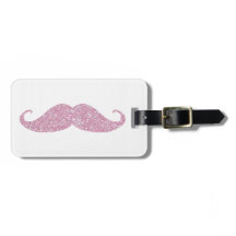 Rolig rosa Bling mustasch