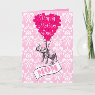 Rolig rosa elefantmors dag kort