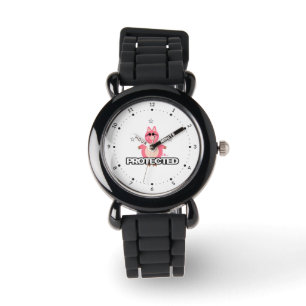 Rolig rosa gris armbandsur