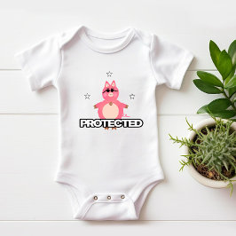 Rolig rosa gris t shirt