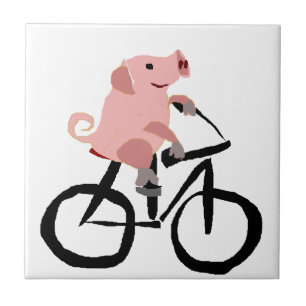 Rolig rosa grisridningcykel kakelplatta