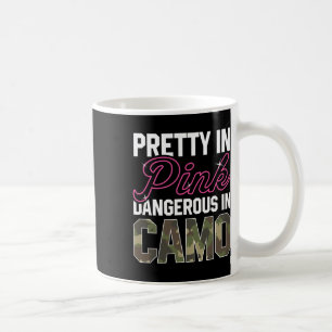 Rolig Rosa Kamouflage Jakt Grafisk Kvinnor Hjort B Kaffemugg