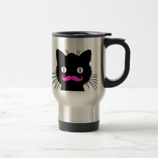 ROLIG ROSA MUSTASCHSVARTKATT RESEMUGG