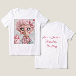 Rolig Rosa Snällig Åldrande T Shirt