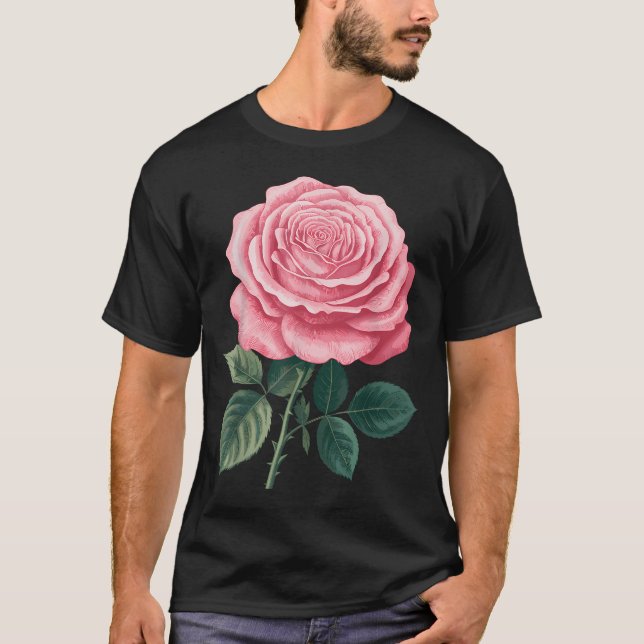 Rolig Roskonst för röda rosor Florist T Shirt (Framsida)