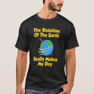 ROLIG ROTATION AV JORDT-TRÖJAvetenskapen Teache T Shirt