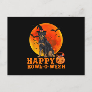 Rolig Rottweiler Gott Halloween Hund Coola Hundäls Vykort