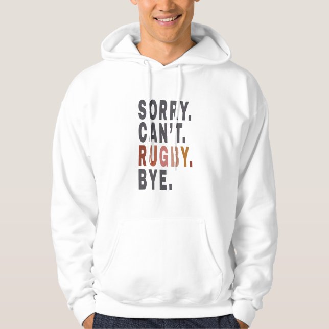 Rolig Rugby-helg ,för Rugby-mamma, Presentidé för Hoodie (Framsida)