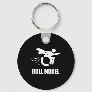 Rolig Rullmodell _ Rolig Handikappad Person Rullst Nyckelring