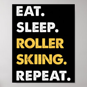 Rolig Rullskidske Kläder Ät Sova Rullskida Poster