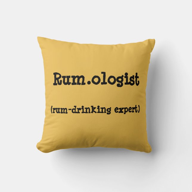 Rolig Rum.ologist-citationsteckendekorativ kudde (Framsida)