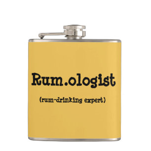 Rolig Rum.ologist-citationsteckenflaska Fickplunta