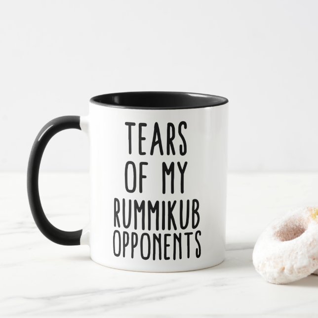 Rolig Rummikub-spelare presentmugg Mugg (Med munk)