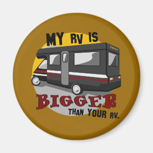Rolig RV som campar magneten Magnet