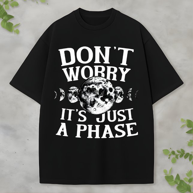 Rolig rymd-citat-design med månens faser t shirt (Skapare uppladdad)