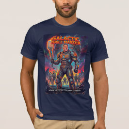 Rolig Rymdsoldat BBQ Grill Mästare Parodi T Shirt