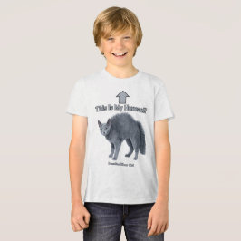 Rolig rysk blå katt – Det här är min människa T Shirt