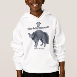 Rolig rysk blå katt – Det här är min människa T Shirt