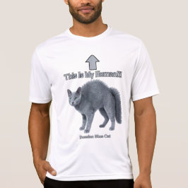 Rolig rysk blå katt – Det här är min människa T Shirt