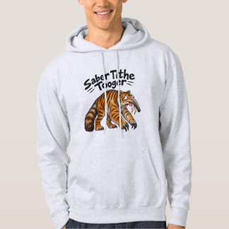 Rolig Saber Tithe Tooger-sweatshirt för vuxna Hoodie