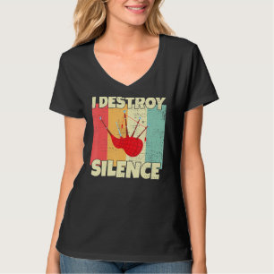 Rolig säckpipa jag förstör tystnad för påse t shirt