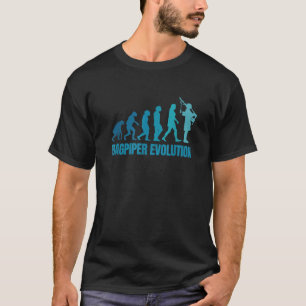 Rolig säckpipsförvaring Evolution Design Säckpips  T Shirt