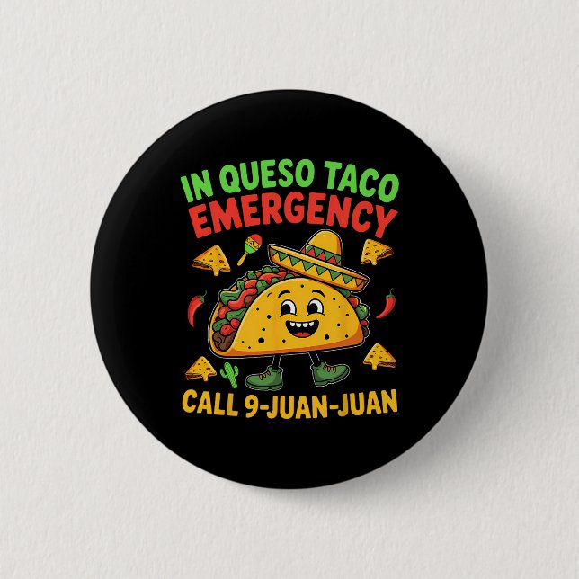 Rolig Sägelse Meme Cinco De Mayo Mexikansk Taco Fe Knapp (Framsida)