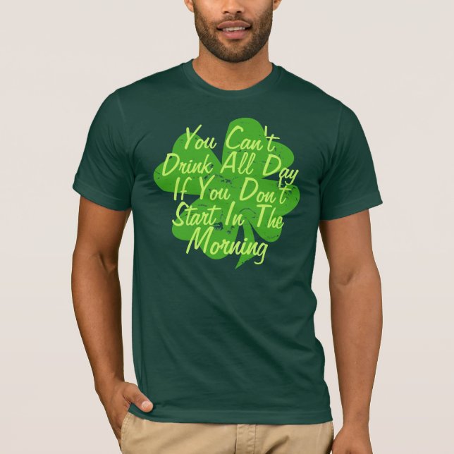 Rolig saint patrickdag tee shirt (Framsida)