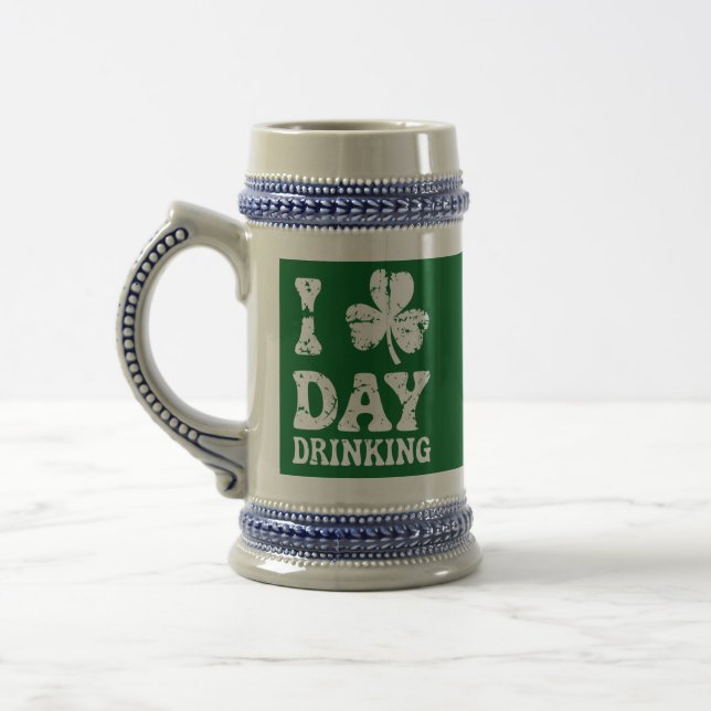 Rolig Saint Patricks Day-fest St Pats Rolig Drink Sejdel (Vänster)