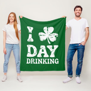 Rolig Saint Patricks Day-fest St Pats Rolig Dryck Fleecefilt