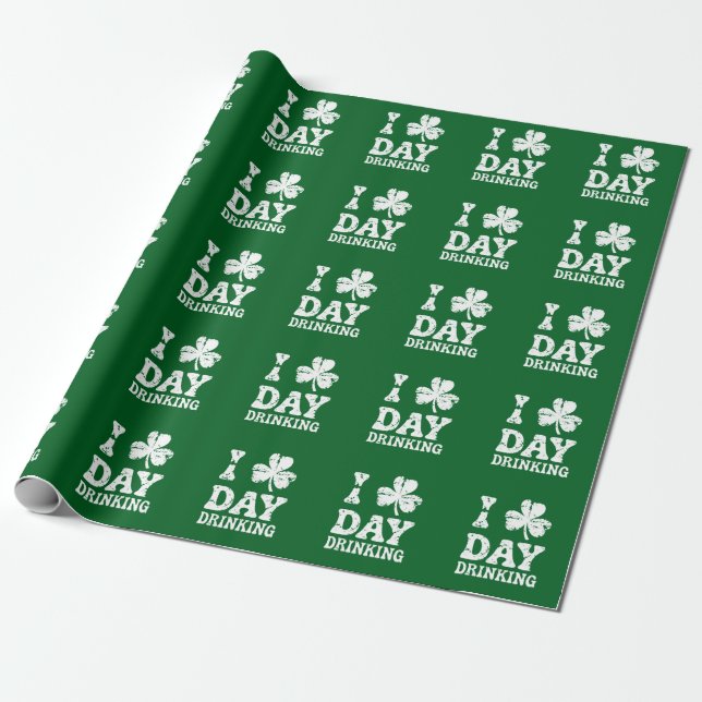 Rolig Saint Patricks Day-fest St Pats Rolig Dryck Presentpapper (Utrullad)