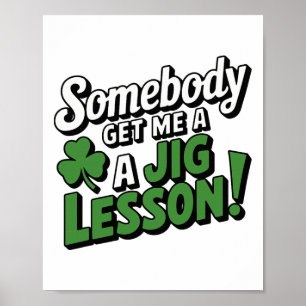 Rolig Saint Patricks Day Irländsk Stolthet Shamroc Poster
