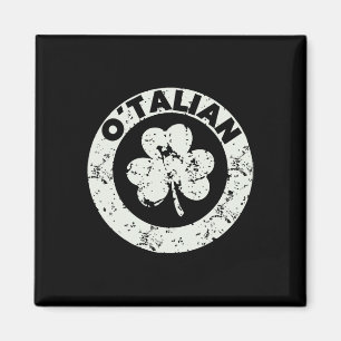 Rolig Saint Patricks Day Italienska Irländska Rela Magnet