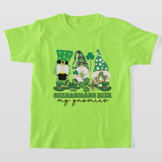 Rolig Saint Patrick's Day ordkonst  T Shirt (Laydown)