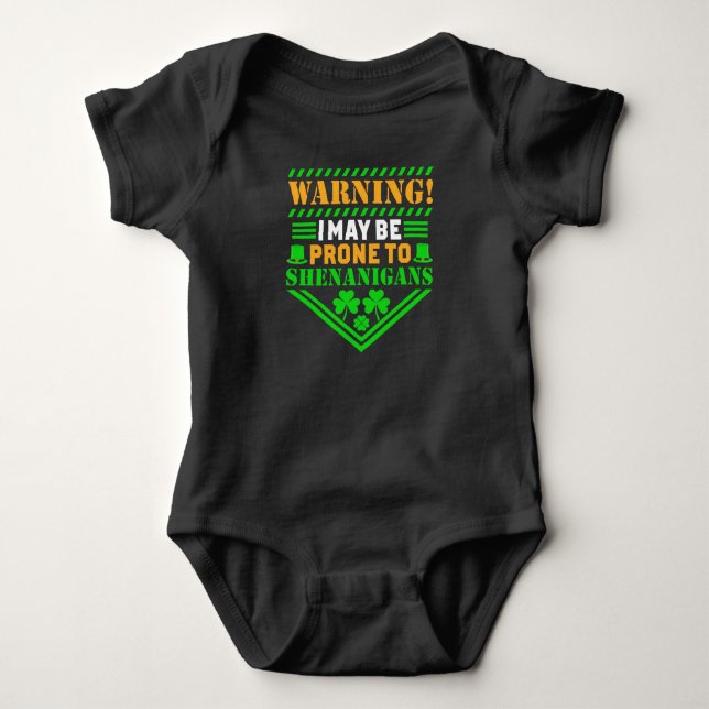 Rolig Saint Patrick's Day ordkonst  T Shirt (Framsida)