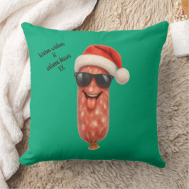 Rolig salami kyssar jul kudde