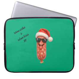 Rolig salami kyssar jul laptop fodral