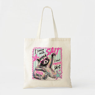 Rolig Salt Sommar Sassy Strand Tvättbjörn Canvas Tygkasse