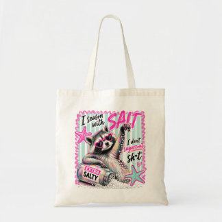 Rolig Salt Sommar Sassy Strand Tvättbjörn Canvas Tygkasse