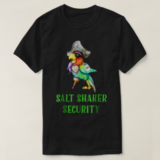 Rolig Saltkar Design med Piratpapegoja T Shirt