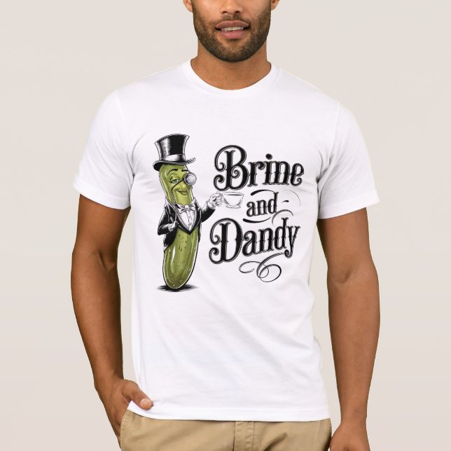Rolig Saltlake och Dapper Pickle Punsil </s> T Shirt (Framsida)