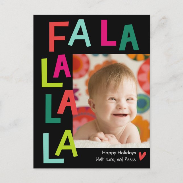 Rolig sång REDIGERBAR FÄRG Högtidskort Helg Vykort (Framsida)