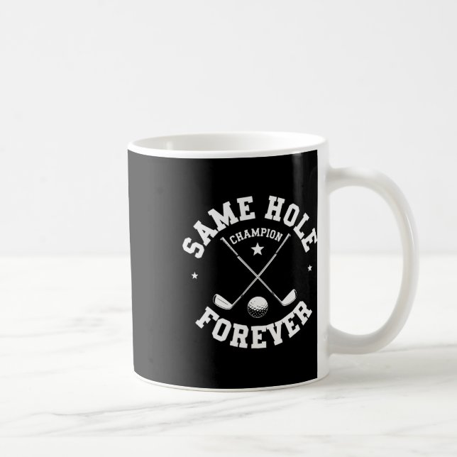 Rolig Sängkammarbrudgum T-Shirt Samma Hål För Evig Kaffemugg (Höger)