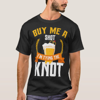 Rolig Sängkammare Shot Glass Brudgum Brudgummens V T Shirt